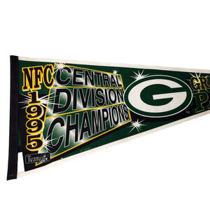 NFL Green Bay Packers Vintage 1995 NFC Central Division Champions Pennant Tag